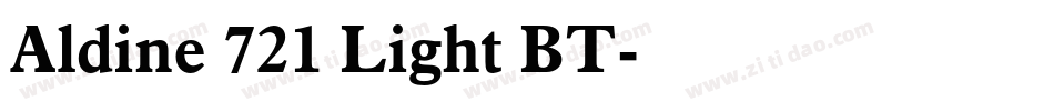 Aldine 721 Light BT字体转换